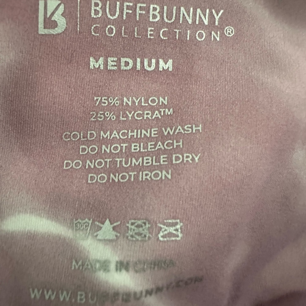BuffBunny Mauve Pink Active Leggings - Picture 5 of 5